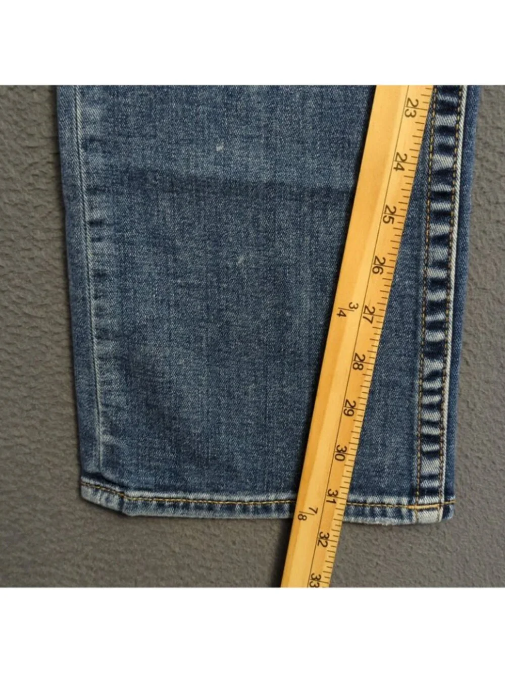 True Religion Jeans Men's 34x31 Blue Ricky Flap Pocket Relaxed Straight